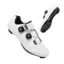 Zapatos de ciclismo unisex con cierre giratorio de nylon, cuero sintético, EVA, construcción sólida para ciclismo en carretera y entrenamiento 3