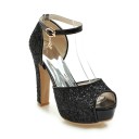 Zapatos de fiesta para mujer con brillo 6