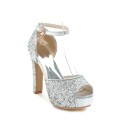 Zapatos de fiesta para mujer con brillo 9