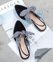 Zapatos de salón de ante para mujer con lazo 6