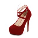 Zapatos de salón de mujer con punta redonda 15