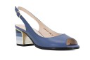 Zapatos de salón de mujer con tacón de rayas 7