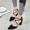 Zapatos de salón para mujer con tacón de bloque J2384 7