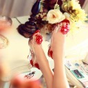Zapatos de salón transparentes para mujer con flor 3
