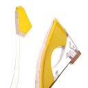 Zapatos de salón transparentes para mujer con flor 7
