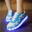Zapatos luminosos de mujer con estampado de estrellas J1173 1