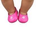 Zapatos para muñeca de 43 cm Corte deslizante con linda impresión en la parte delantera De PU Complemento para vestir muñecas 3