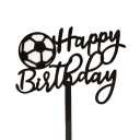 Zapichovacia dekorácia na tortu Happy Birthday Futbalová lopta 11,5 cm Akrylová dekorácia na tortu pre futbalových nadšencov 1