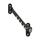 Zarástica ajustável para janelas e portas com fecho deslizante 6,35 x 1,8 x 2,9 cm aço segurança para interior e exterior 5