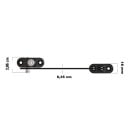 Zarástica ajustável para janelas e portas com fecho deslizante 6,35 x 1,8 x 2,9 cm aço segurança para interior e exterior 7