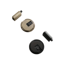 Zaráz portas em metal polido Zaráz metálica moderna para quartos e casas de banho Design elegante Bloqueio de portas Proteção de paredes 3