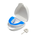 Zarážka do boca contra o ronco Protetor dental branco com gel Boquilha contra o ronco Protecção ajustável da boca contra o ronco com estojo 6,5 x 5 x 3 cm 2