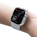 Zářivó gyémánt védőtok Apple Watch 41 mm Törött üveg kijelzővédelem Teljes keret tok Apple Watch Series 9 8 7 iWatch 3