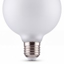 Żarówka LED G80 w kształcie kuli Mlecznobiała bańka 11,5 x 8 cm Gwintowa podstawa Zimne białe światło 6500 K Do lamp i opraw oświetleniowych 2