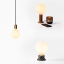 Żarówka LED G80 w kształcie kuli Mlecznobiała nieprzezroczysta bańka 11,5 x 8 cm Złącze gwintowe Ciepłe białe światło 3000 K Do lamp i opraw oświetleniowych 2