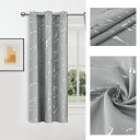 Zasłona do sypialni z błyszczącym marmurowym wzorem, 132 x 241 cm, zasłona z poliestru z kółkami do wysokiego okna w salonie 3