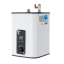 Zásobníkový elektrický ohřívač vody pod umyvadlo 1500 W s objemem 8 l a LED displejem o rozměrech 35 x 24 x 24 cm v bílo-černém provedení 1