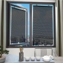 Zatemňovací roleta bez vrtání 40x125 cm Děrovaný vzor Roleta do oken S přísavkami Interiérový doplněk Bytová dekorace 3