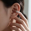 Záušnice bez propichovania 1 ks Ear cuff z nepravidelných hviezdičiek Meď Ligotavá klipsová náušnica na chrupavku 3