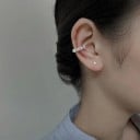 Záušnice bez propichovania 1 ks Ear cuff z nepravidelných hviezdičiek Meď Ligotavá klipsová náušnica na chrupavku 6