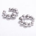 Záušnice bez propichovania 2 ks Kuličkové manžety na ucho 14 a 16 mm Nerezová oceľ 316L Ear cuff na chrupavku pre ženy 4