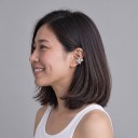 Záušnice senza piercing 1 pz Ear cuff di stelle irregolari Rame Orecchino clip scintillante per cartilagine 2