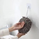 Závesná guľa na utieranie rúk 17 x 17 cm Japonský štýl Šedá farba Vysoká savosť Do kúpeľne kuchyne aj na toaletu 5