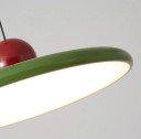Závesné LED svietidlo farebné retro tanier s guľkou priemer 40 x výška 9 cm, kábel 140 cm, vstavaná LED teplé biele svetlo do spálne 4