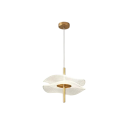 Závesné LED svietidlo zlaté akrylový list tienidlo 20 x 20 x 12 cm kábel 150 cm základňa 10 cm tri teploty svetla 6 W nad jedálenský stôl 1
