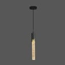 Závěsné LED svítidlo s akrylovou trubicí a bublinkovým efektem v Nordic stylu, 3W, výška trubice 33 cm, do obývacího pokoje nebo ložnice 4