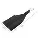 Závesné popruhy na hrazdu s karabinou, polstrované AB popruhy 50 x 20 cm pre cvičenie brucha, zdvíhanie nôh a posilňovanie pri hrazde 3