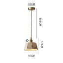 Závesné svietidlo biele keramické tienidlo retro priemer 17 x výška 20 cm základňa 10 cm kábel 150 cm objímka E27 max 40 W nad jedálenský stôl 2