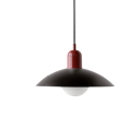 Závesné svietidlo minimalistické čierne tanierové tienidlo priemer 32 cm výška 22 cm kábel 120 cm kov objímka E27 do kuchyne a obývacej izby 2