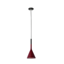 Závesné svietidlo moderné kuželové tienidlo studené svetlo výška 36 cm priemer 15 cm kábel 150 cm kov LED žiarovka E27 16