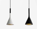 Závesné svietidlo moderné kuželové tienidlo studené svetlo výška 36 cm priemer 15 cm kábel 150 cm kov LED žiarovka E27 6