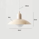 Závesné svietidlo retro béžové tanierové tienidlo priemer 32 cm výška 22 cm kábel 120 cm kov objímka E27 do kuchyne a obývacej izby 5