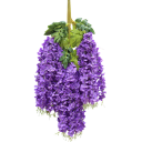 Závěsné umělé girlandy převislé květinové dekorace 110 cm sada 12 ks vícebarevné pro svatbu balkon pergolu interiér 4