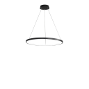 Závesný LED kruhový luster moderný priemer 40 cm príkon 26 W teplé biele svetlo max výška 120 cm kov pokrytie 8-12 m² nad jedálenský stôl 1