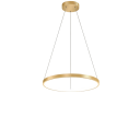 Závesný LED kruhový luster moderný priemer 40 cm príkon 26 W teplé biele svetlo max výška 120 cm kov pokrytie 8-12 m² nad jedálenský stôl 2