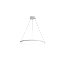 Závesný LED kruhový luster moderný priemer 80 cm príkon 52 W tri teploty svetla max výška 120 cm kov pokrytie 12-18 m² nad jedálenský stôl 3