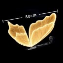 Závesný motýlí LED luster s krajkovými krídlami rozpätia 80 cm, kov a krajka, vstavaná LED svadobná dekorácia do hotelovej haly a sálu 5