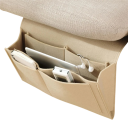 Závěsný plstěný kapsář k posteli nebo gauči 32x20x9 cm organizér pro telefon ovladač knihy a drobnosti vedle matrace 3