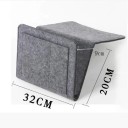 Závěsný plstěný kapsář k posteli nebo gauči 32x20x9 cm organizér pro telefon ovladač knihy a drobnosti vedle matrace 2