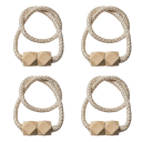 Závěsové úchyty se silným magnetem 4 ks opletené lanko plast magnet sada držáků pro závěsy a záclony do bytu 1