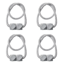 Závěsové úchyty se silným magnetem 4 ks opletené lanko plast magnet sada držáků pro závěsy a záclony do bytu 3