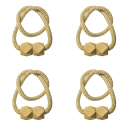 Závěsové úchyty se silným magnetem 4 ks opletené lanko plast magnet sada držáků pro závěsy a záclony do bytu 4