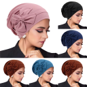 Zavinande muslimsk inre hijab huvudomkrets 58 cm Turbanhalsduk för huvudet Året runt enkel hijab för kvinnor och flickor 3