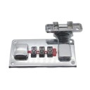 Zăvor combinat stâng cu cod pe 3 cifre 65 × 29 mm zăvor mecanic de securitate pentru cutii și boxuri de depozitare 3