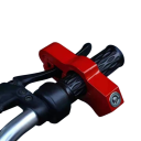 Zăvor de siguranță pentru ghidonul motocicletei 136 × 56 mm din aliaj de aluminiu zăvor de gaz împotriva furtului motocicletei cu 2 chei 3