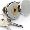 Zăvor de ușă și dulap cu securitate 22 × 16 mm aliaj de aluminiu cilindric argintiu pentru cutii sertare mobilier 3